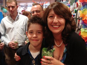 My son Mark at the launch in 2010