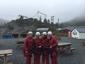 With my pals Cheryl, Wendy and Suzanne at Zipworld